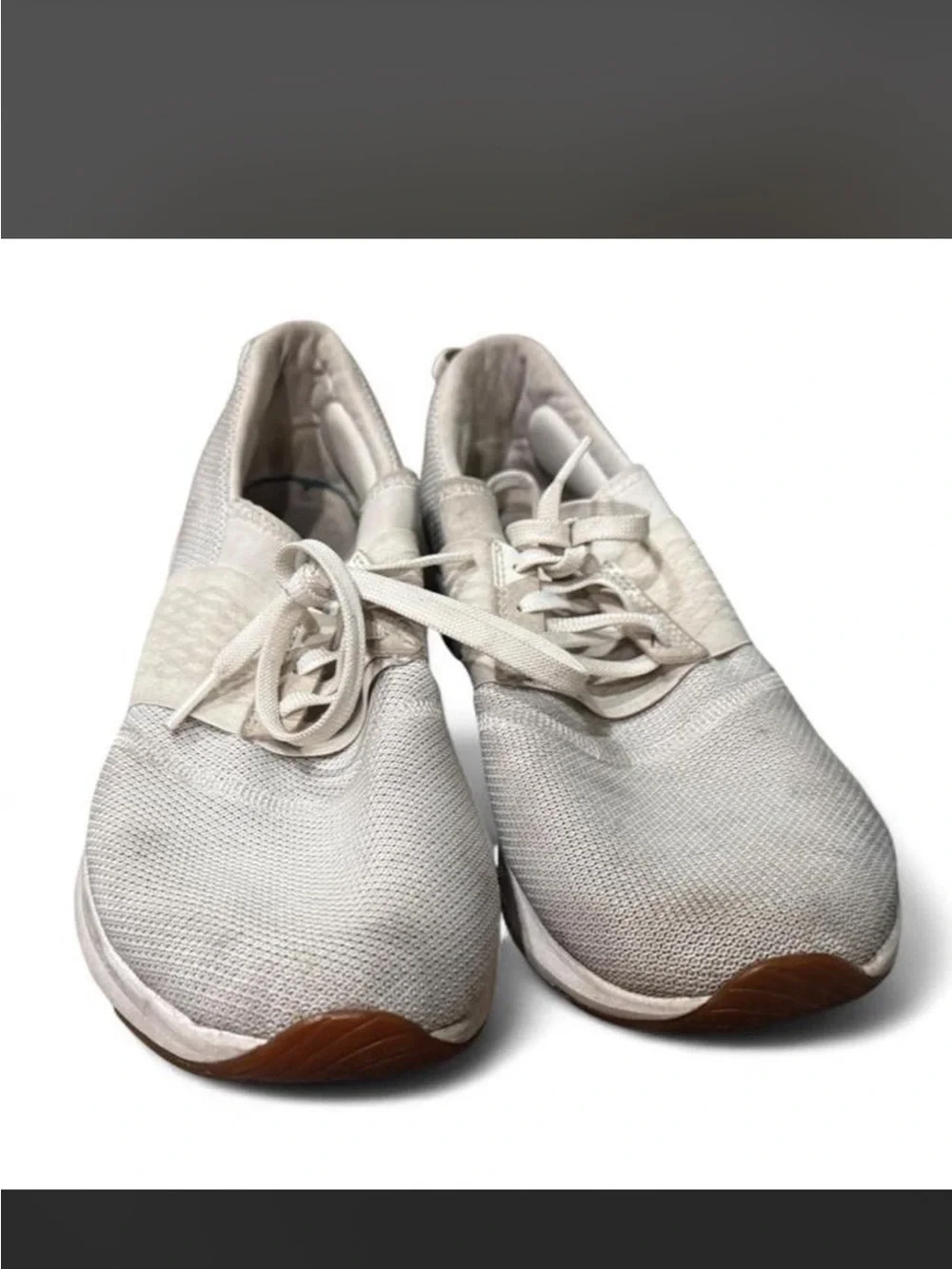 New Balance Women's Beige Athletic Slip-On Sneakers